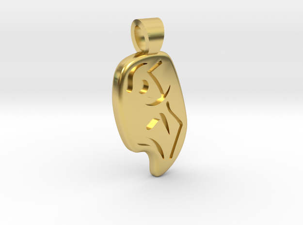 Climbing [pendant] in Polished Brass