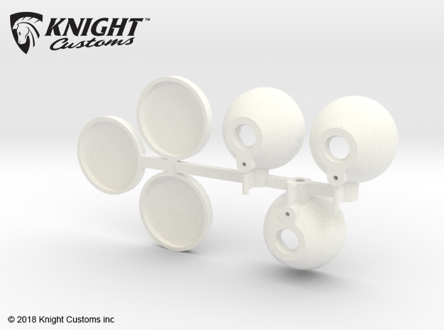 CT10002 C10 spot lights in White Processed Versatile Plastic