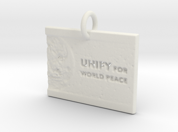 Unify For World Peace in White Natural Versatile Plastic: d3
