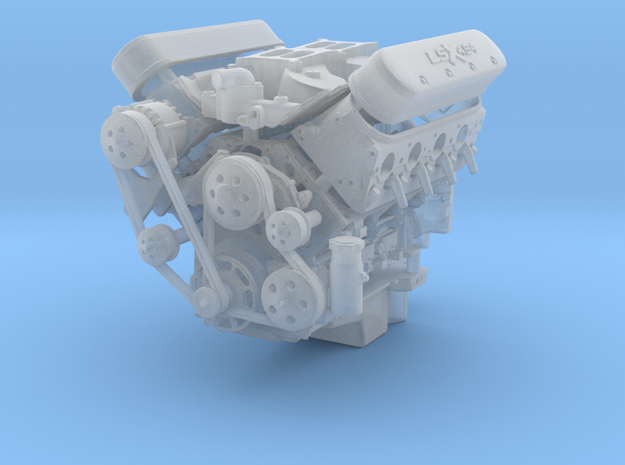 LSX/LS3 1/24 complete engine w/dual 4bbl intake