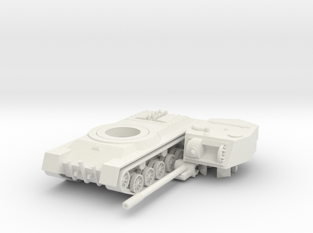 1/100 SU-155 Artillery Tank in White Natural Versatile Plastic