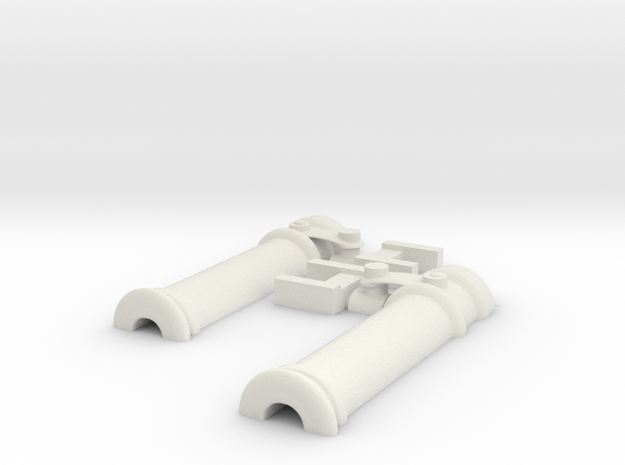 small cannon (swivel gun) for boats and ships in White Natural Versatile Plastic