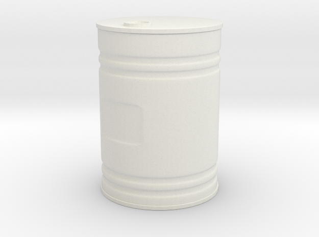 Barrel in White Natural Versatile Plastic