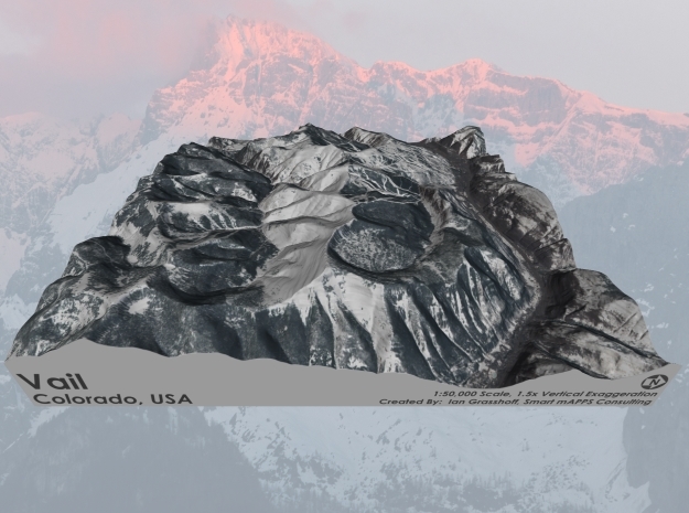 Vail, Colorado - Winter: 9"x9" in Full Color Sandstone