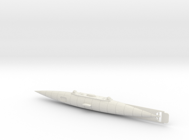 The Original Nautilus Submarine by Jules Verne in White Natural Versatile Plastic