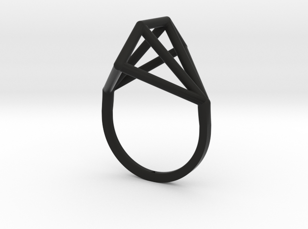Ring - Diamas in Black Premium Versatile Plastic: 6 / 51.5