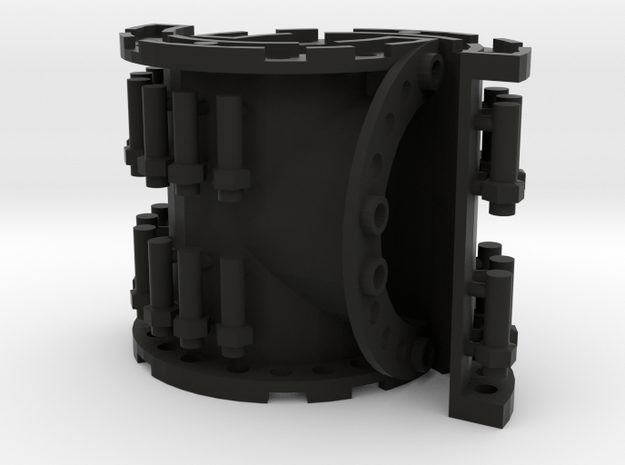 Sewer Pipe Tee Set in Black Natural Versatile Plastic