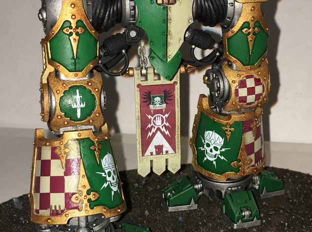 Knight Banner 2.2 in Clear Ultra Fine Detail Plastic