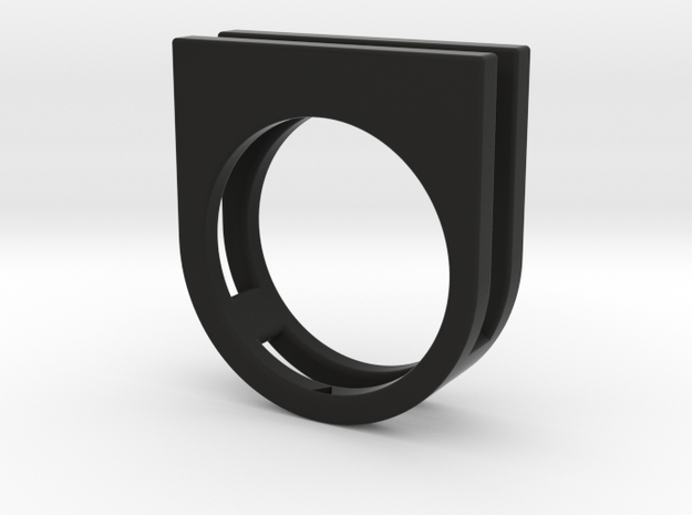 Ring - Equalit in Black Premium Versatile Plastic: 6 / 51.5