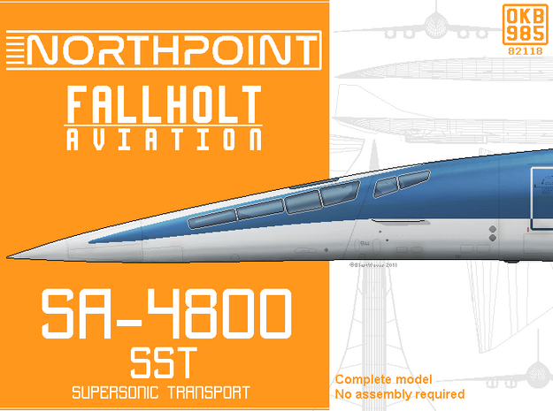 Northpoint-Fallholt SA-4800 SST in Gray PA12: 1:700