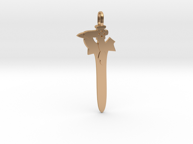 Sword Art Online Epée Kirito pendentif in Polished Bronze