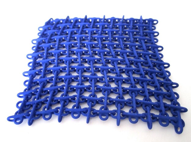 Double Eight Fabric v2 in Blue Processed Versatile Plastic