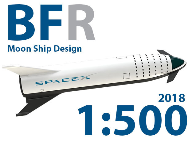 BFR Moon Mission 2018 in White Natural Versatile Plastic