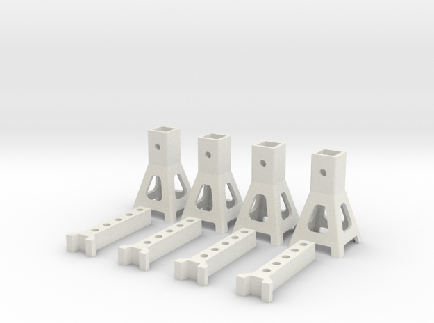 WPL 1/16th scale jack stands  in White Natural Versatile Plastic