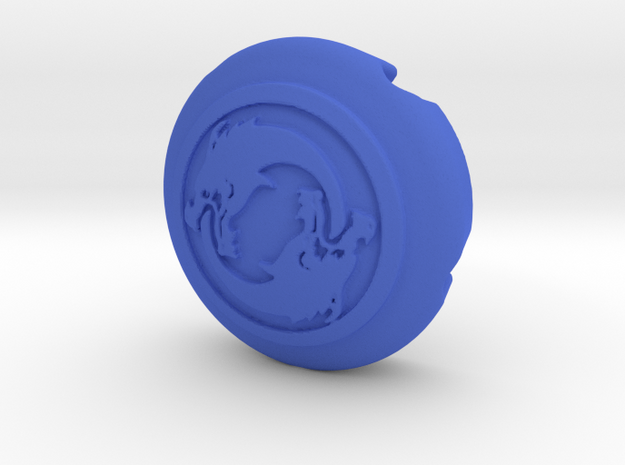 Hanzo thumb stick cap in Blue Processed Versatile Plastic