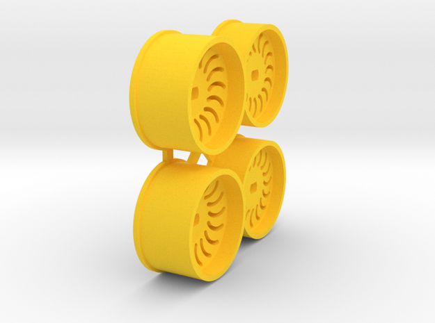 Offset-0,5-Sickle-Rims-MiniZ-AWD in Yellow Processed Versatile Plastic