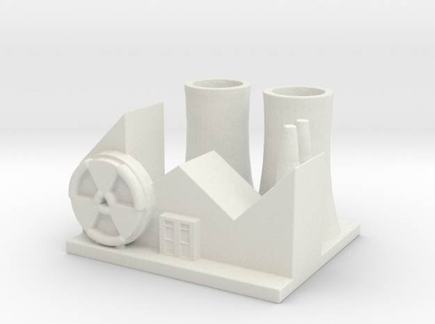 Nuclear Research Center in White Natural Versatile Plastic