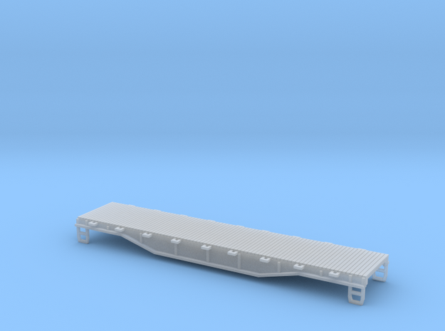 50ft flat car Z scale in Smooth Fine Detail Plastic
