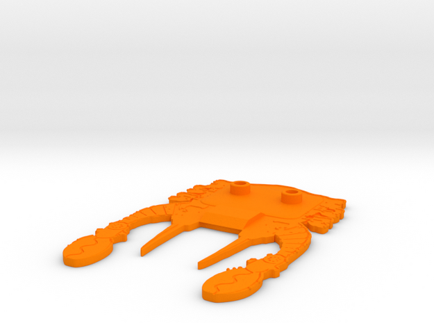 Lobstros Stand  in Orange Processed Versatile Plastic