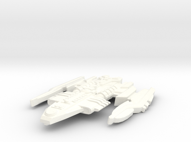 Athtorian Type 2 Starship in White Processed Versatile Plastic