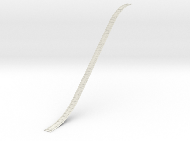 Slate Incline Track - OO9 Scale in White Natural Versatile Plastic
