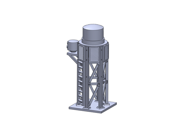 MoogTarsier FOD tower Rev1 in Tan Fine Detail Plastic: 1:400