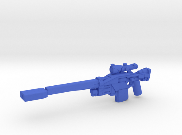 Aachen Sniper Rifle in Blue Processed Versatile Plastic