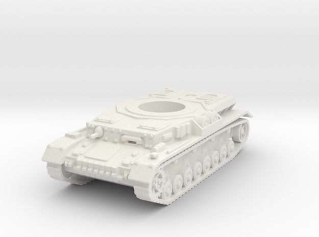 panzer IV hull scale 1/87 in White Natural Versatile Plastic