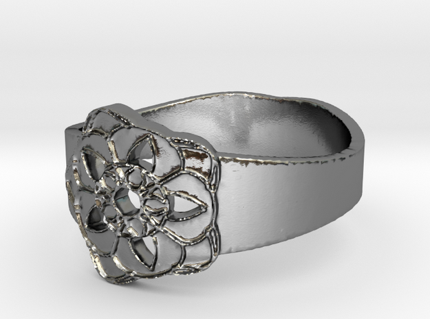 Gil & Tuxu's Ring Design Ring Size 7 in Polished Silver