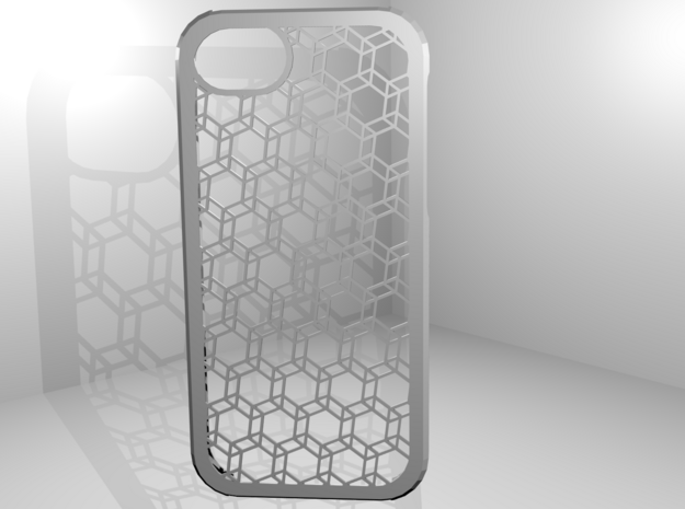 Iphone 5 Hexagonal Case in White Natural Versatile Plastic