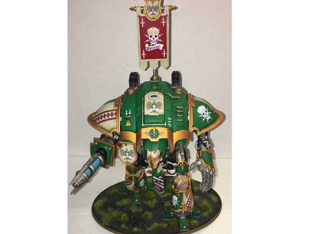 Knight Large Banner 1.0 in Clear Ultra Fine Detail Plastic