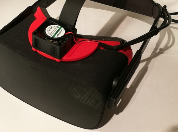 Oculus Rift Cooling Addon - DIY Kit in White Natural Versatile Plastic