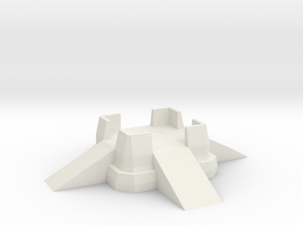 Small Fort Emplacement in White Natural Versatile Plastic