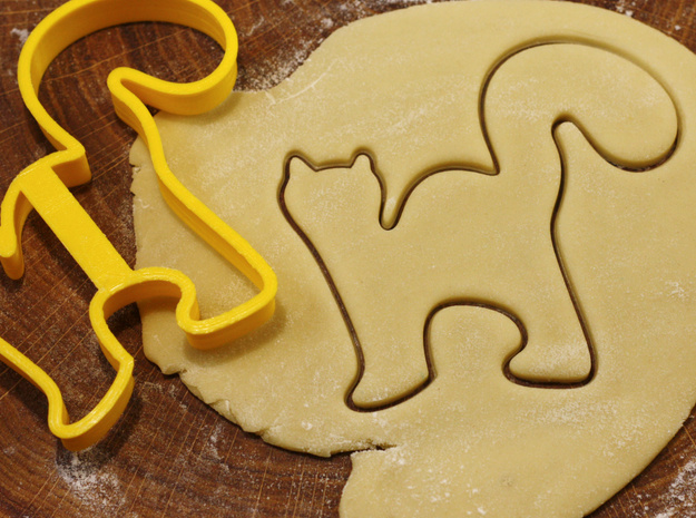 Cat cookie cutter for professional in White Natural Versatile Plastic