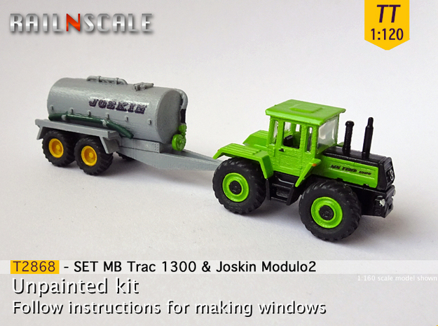 SET MB Trac 1300 & Joskin Modulo2 (TT 1:120) in Tan Fine Detail Plastic
