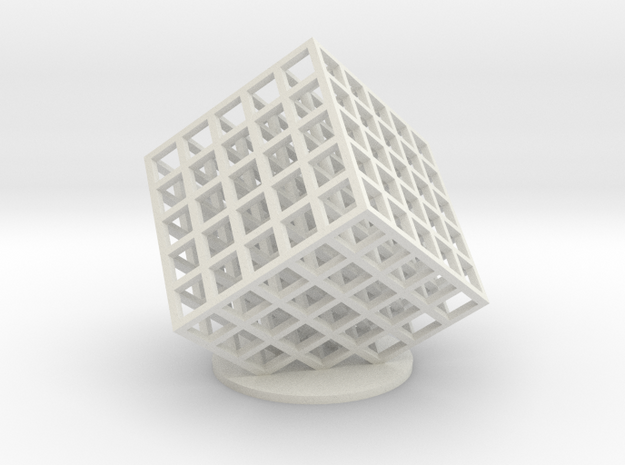 lattice cube 5x5x5 in White Natural Versatile Plastic