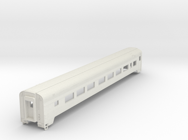 Via Rail Coach Car - TT Scale in White Natural Versatile Plastic