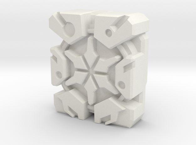 13th Prime "Blockhead" Matrix Plate in White Natural Versatile Plastic
