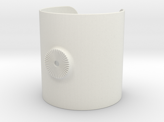 Armclamp_Elastic_90mm in White Natural Versatile Plastic