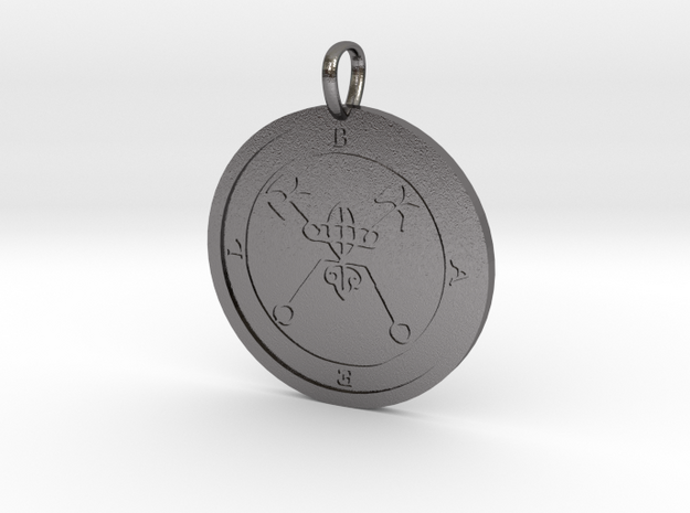 Bael Medallion in Polished Nickel Steel