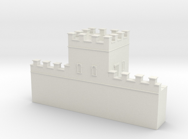 Roman hadrian's wall tower 1/144 in White Natural Versatile Plastic