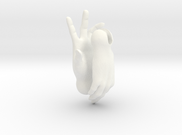 Human female hands for 'Storybook' BJD female in White Processed Versatile Plastic