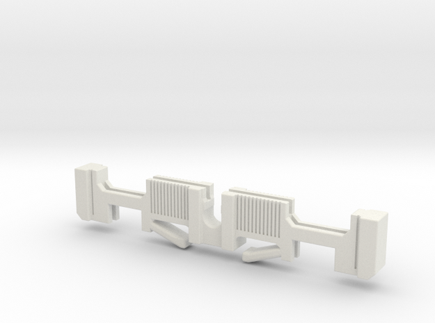 Luke V3 (R.Pando) - Clamp Switches Holder in White Natural Versatile Plastic