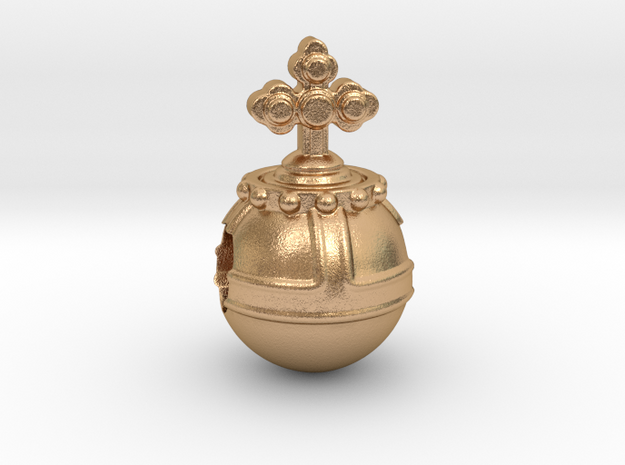 Holyhandgrenade_14mm in Natural Bronze