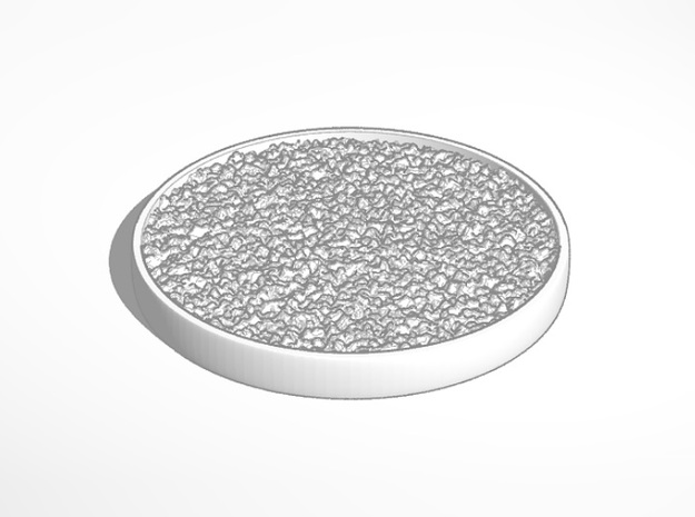 mini display base rough surface round in White Natural Versatile Plastic