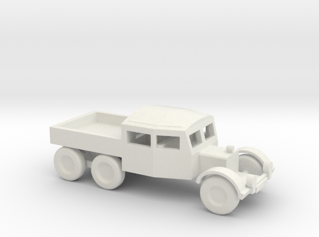 1/144 Scale Scammel Truck in White Natural Versatile Plastic