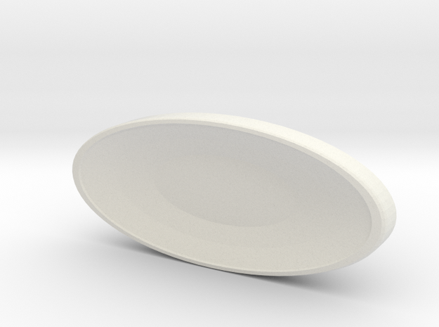 Deflector Dish - Saucer Mount for 1:350 Refit in White Natural Versatile Plastic