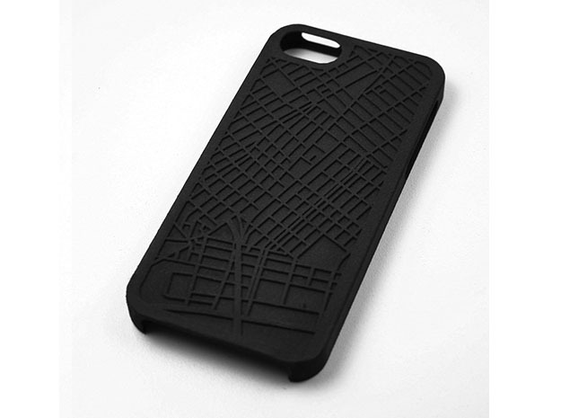 Lower East Side/ Bowery NYC Map iPhone 5/5s Case in Black Natural Versatile Plastic