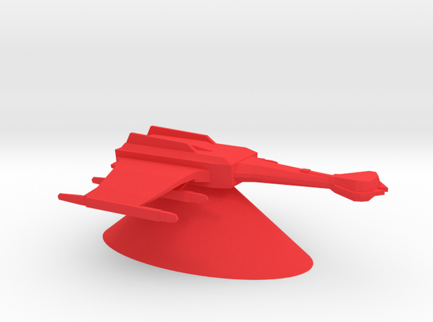 Klingon Empire - Battlecruiser in Red Processed Versatile Plastic