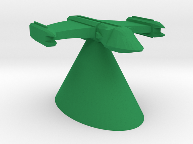 Romulan Star Empire - Scout in Green Processed Versatile Plastic